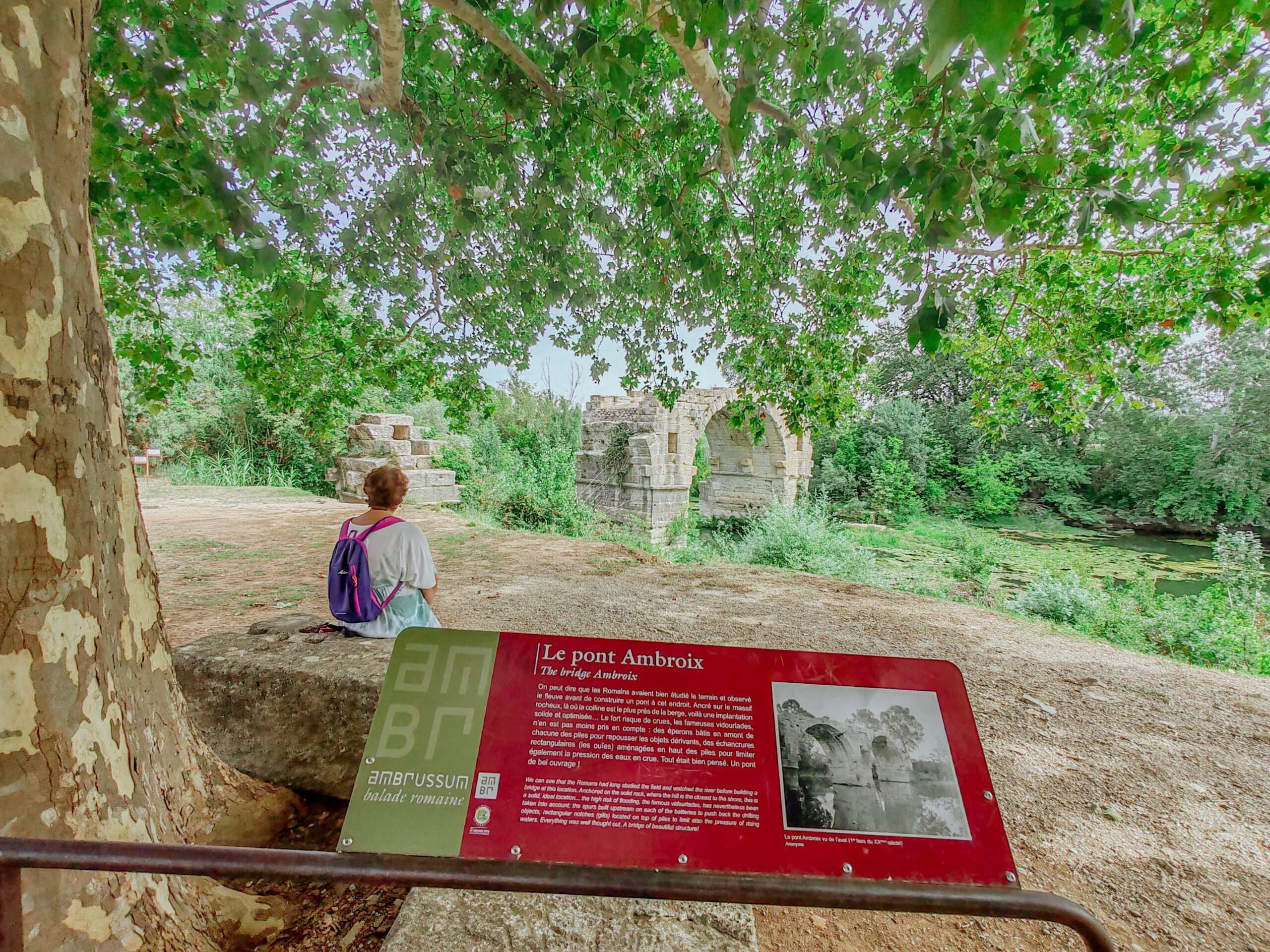 area archeologica Ambrussum. Villetelle. Francia. Ponte Ambroix